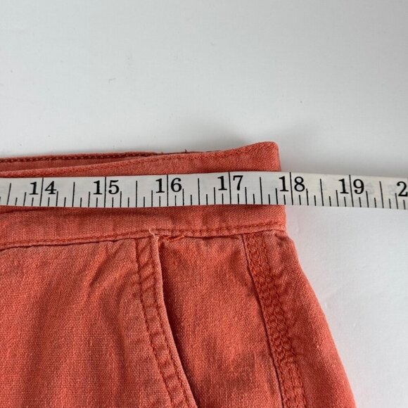 Weatherproof Vintage Salmon Men's 34 Linen Blend Shorts Beach Vacation Summer - Picture 10 of 10